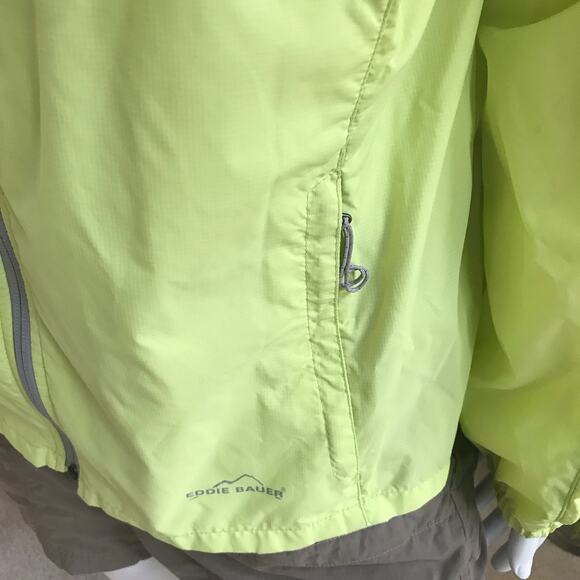Eddie Bauer Wind Breaker Green Full Zip Jacket Women's Size Medium - Picture 3 of 10